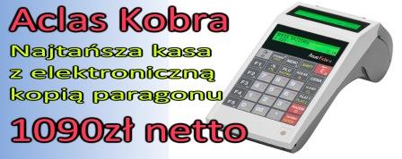 Najtasza kasa z kopi elektroniczn Aclas Kobra