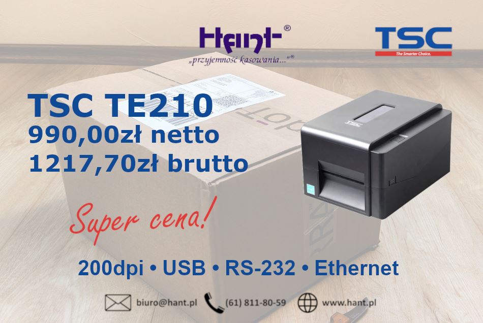 Drukarka etykiet TSC</a></p>


	<h2>
	
	 </h2>
	<h2>
	
	 </h2>
	<h2>
	
	Solidna, dokładna, niezawodna</h2>
	<h4>
	
	W tym tygodniu polecamy drukarkę etykiet znanej marki Brother, z głowicą 300dpi, portami USB i 
	Ethernet w dobrej cenie. Ilość urządzeń w promocyjnej cenie ograniczona. Więcej szczegółów pod nr tel. 61 811-80-59 oraz
	<a href=